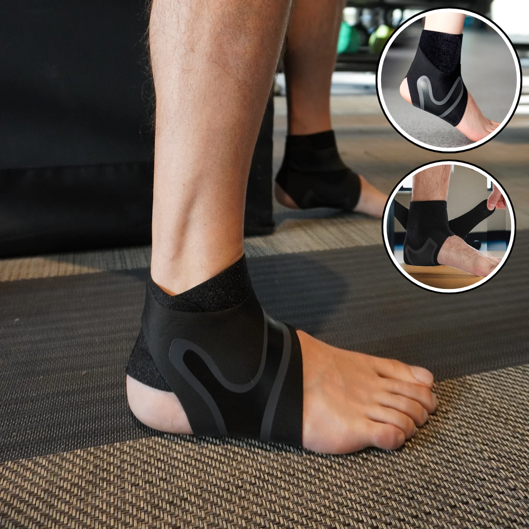 Chevillère sport portée en position debout - maintien articulaire optimal