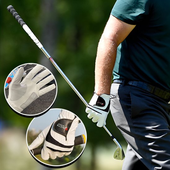Golfeur tenant un club de golf