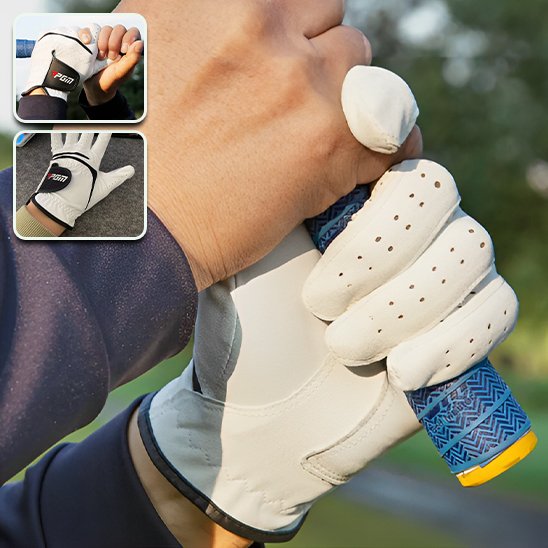 Démonstration du grip avec les gants de golf