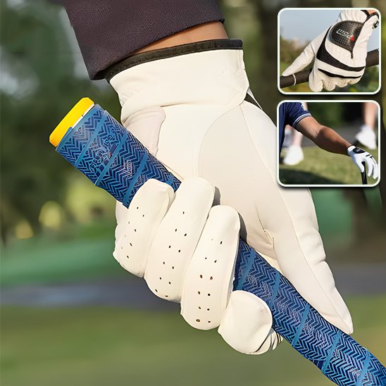 Golfeur portant le gant en montrant le scratch