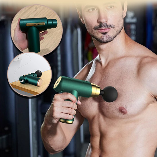 Utilisation du pistolet de massage sur le torse