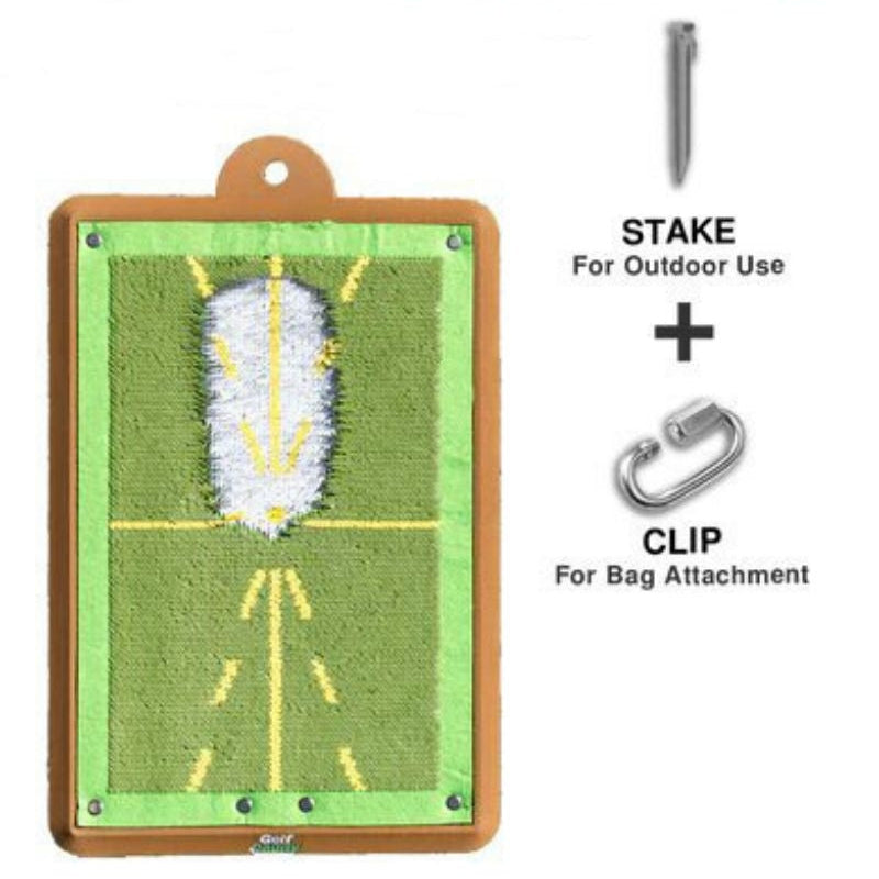 Tapis de golf avec mousqueton et attache au sol