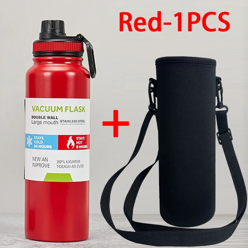 Gourde isotherme rouge