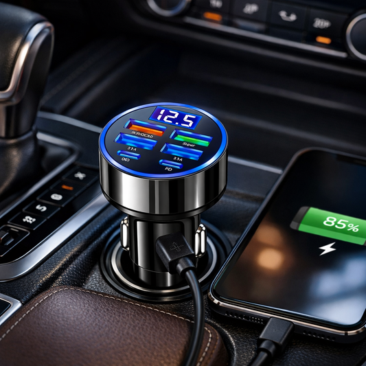 Chargeur voiture rapide multi-ports | VoltDrive™