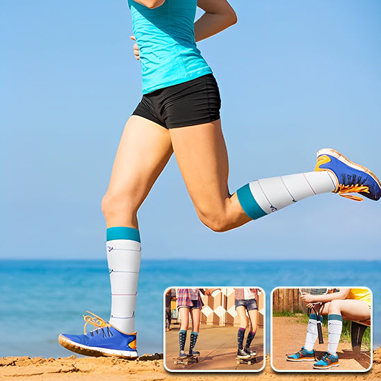 Chaussettes de compression blanches