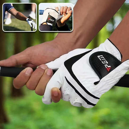 Golfeur tenant son grip 