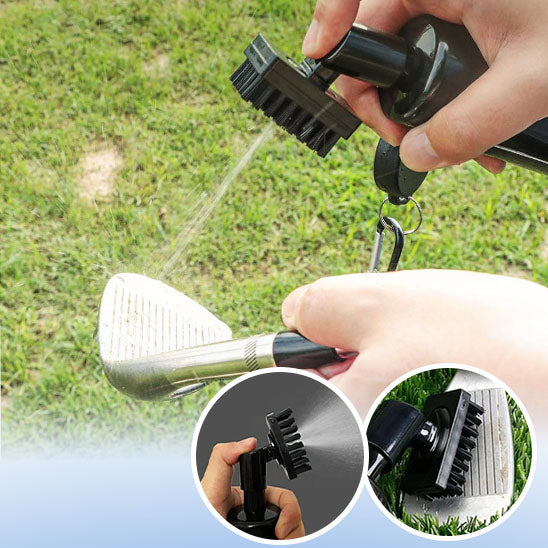 Utilisation de la brosse pour nettoyer une tête de club