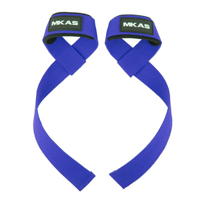 Sangles de levage bleues - musculation power lifting 
