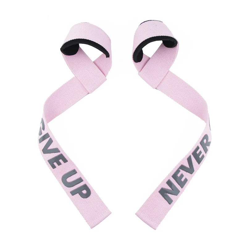 Sangles de levage roses accessoire fitness femme
