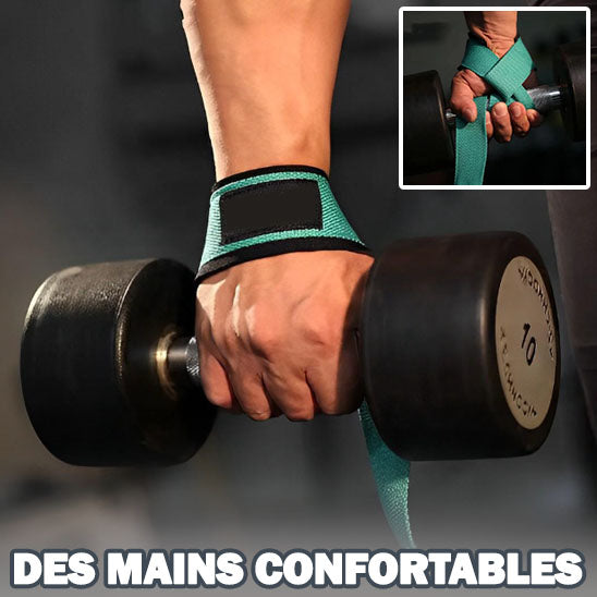 Sangles de levage - support poignets pour haltères