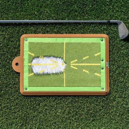 Tapis de practice avec un club de golf