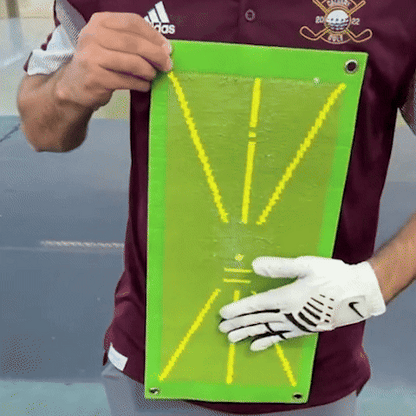 GIF : Tapis de practice en action avec trace visible